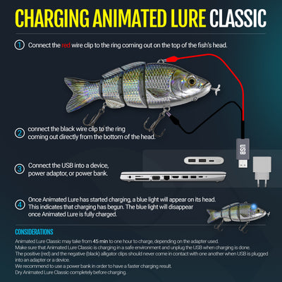 Animated Lure - the world's first self-swimming fishing lure Animated Lure - the world's first self-swimming fishing lure