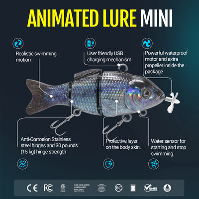 Animated Lure - the world's first self-swimming fishing lure